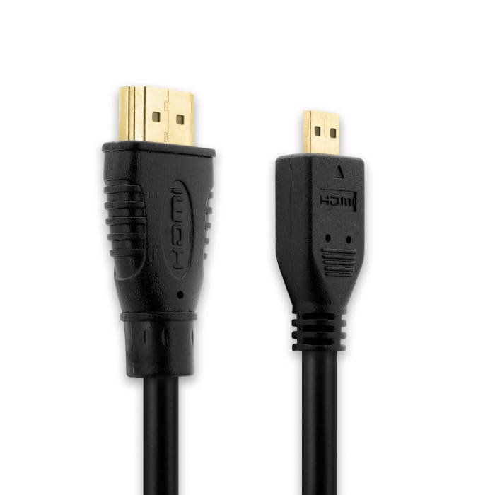 Câble Micro HDMI Type D pour FujiFilm X-T3 X-T30 X-T2 X-T20 X-T100 X100f X100t X-E3 X-A10 X-A3 X-Pro2 GFX100 GFX 50R XP140 XP130 - Cable HDMI 1.4 de 3m pour TV, DVD, Blu-Ray, Caméra, Moniteur