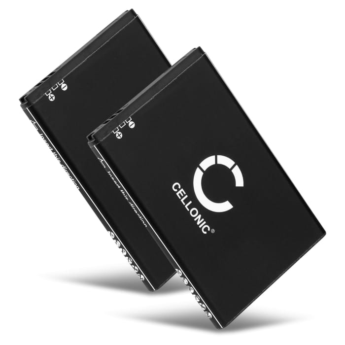 2x Batterij compatibel met Samsung Wave / Wave 2 / Omnia 7 / Galaxy 3 / Spica / Omnia Lite - EB504465VU 1500mAh vervangende accu reservebatterij extra energie