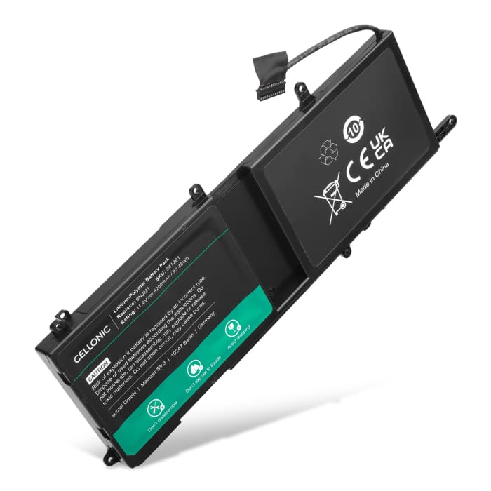 Batterij voor Dell Alienware 17 r5, 17 r4, 15 R4, 15 R3, 15, P31E, HF250, 9NJM1, MG2YH, 01D82, 44T2R Laptop - 8200mAh 11.4V 