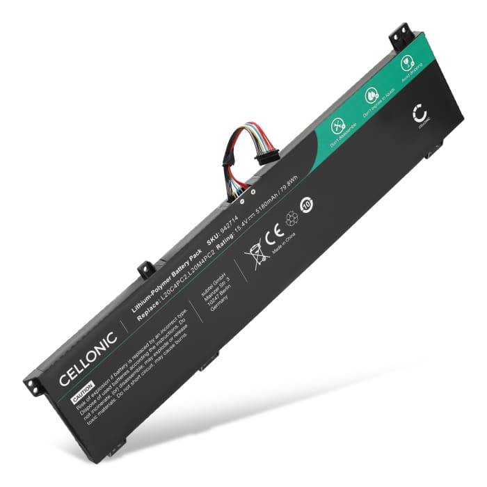 Akku tietokoneeseen Lenovo Legion 5 17ACH6H, 5 17ACH6, 5 17ITH6H, 5 17ITH6, L20C4PC2, 5B11B53885 - 15.4V 5180mAh tuotemerkiltä CELLONIC
