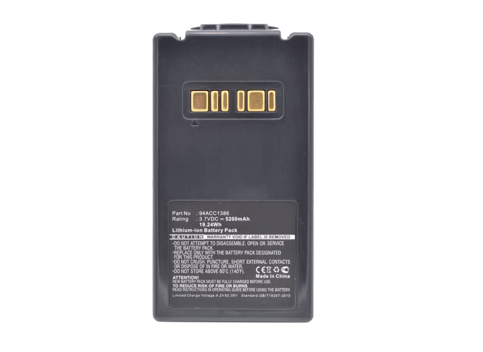 Battery for Datalogic Falcon X3, X3 Plus, X4, 94ACC1386, BT-26 3.6V - 3.7V 5200mAh from subtel