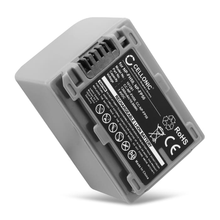 NP-FP70-FP50 NP-FH50-FH70 accu voor Sony HDR HC3 DCR HC23 HC26 HC28 HC36 HC30 HC44 HC40 NP FH50 FH30 FH70 FP70 - 1360mAh vervangende accu voor camera