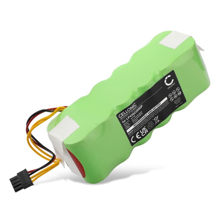 Batteria per Dibea X500, ECOVACS X500, Ariete 2711, Amibot PURE H20, Profimaster Robot 2712 2000mAh di CELLONIC