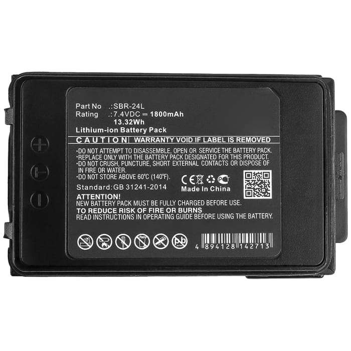 YAESU SBR-24L Battery for Yaesu FT-70D FT-70DR FT-70DS 1800mAh Battery Replacement