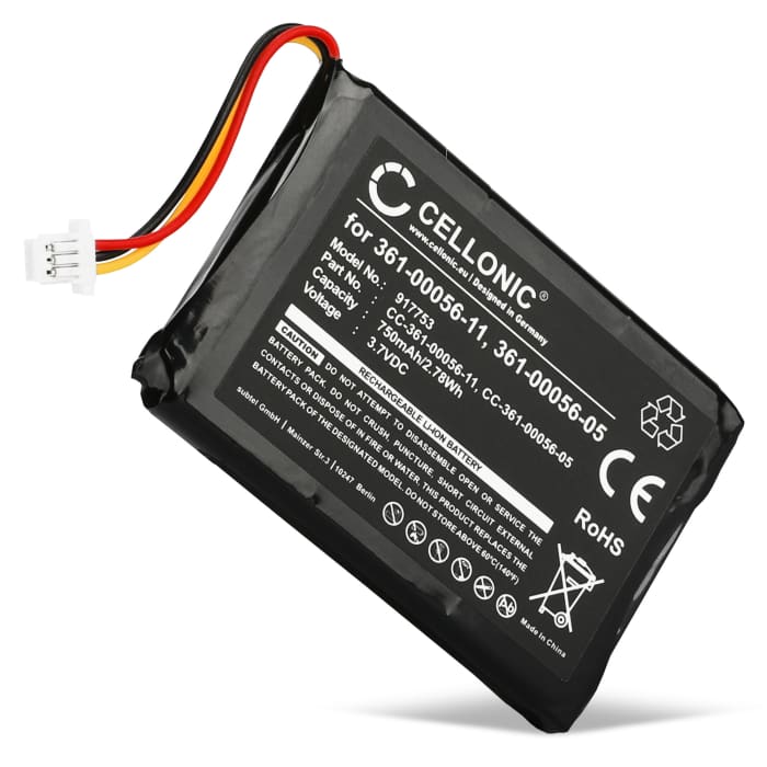 Bateria 361-00056-05 361-00056-11 750mAh - , Batería larga duración para GPS Garmin Camper 770 LMT-D, nüvi 40, 42, 52, 55, 56, 66, 68, 2689 (LM, LT, LMT)