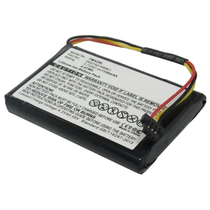 6027A0106801 GPS accu voor TomTom 4EM0.001.02 4ET0.002.02 4ET03 XL Holiday XL IQ Routes Live XL IQ Routes Regional Europe Live - 1100mAh vervangende batterij navigatie