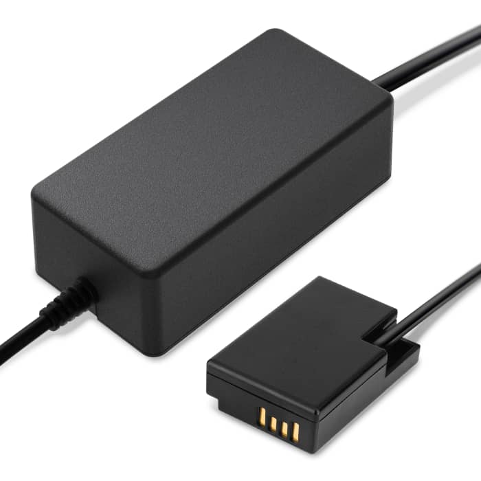 Power Supply for Canon EOS RP, EOS 200D EOS 77D, 800D 850D (AC-E6 AC-E6N + DR-E18) AC Adapter ACK-E18 DC Coupler - Dummy Battery - Battery Eliminator from CELLONIC