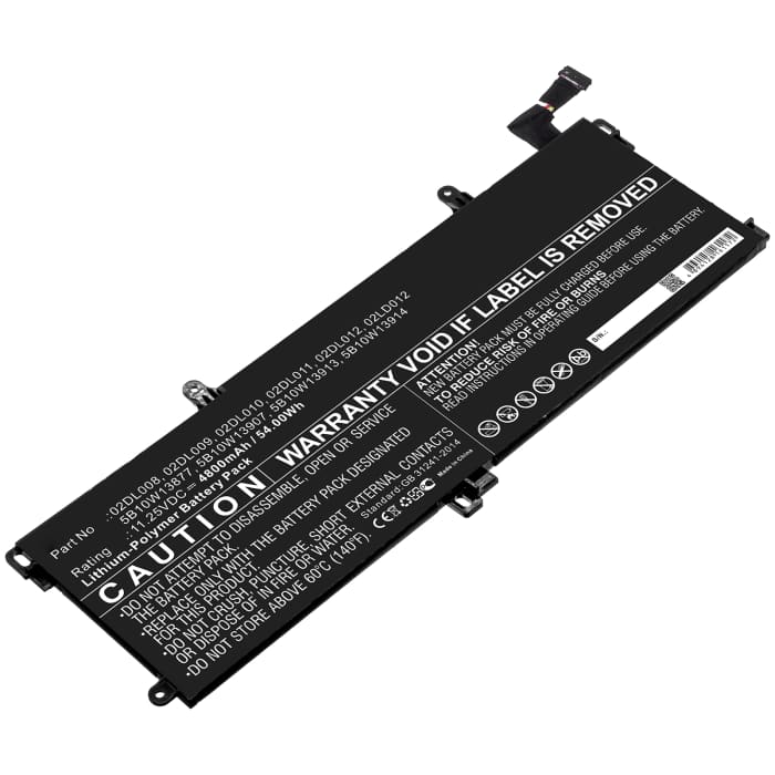 Batterie de rechange pour ordinateurs portables Lenovo ThinkPad T15 / Gen1-20S7S02U00, ThinkPad T590 / 20N40016CD / 20N40018CD / 20N4001WUS - 4350mAh 11.55V