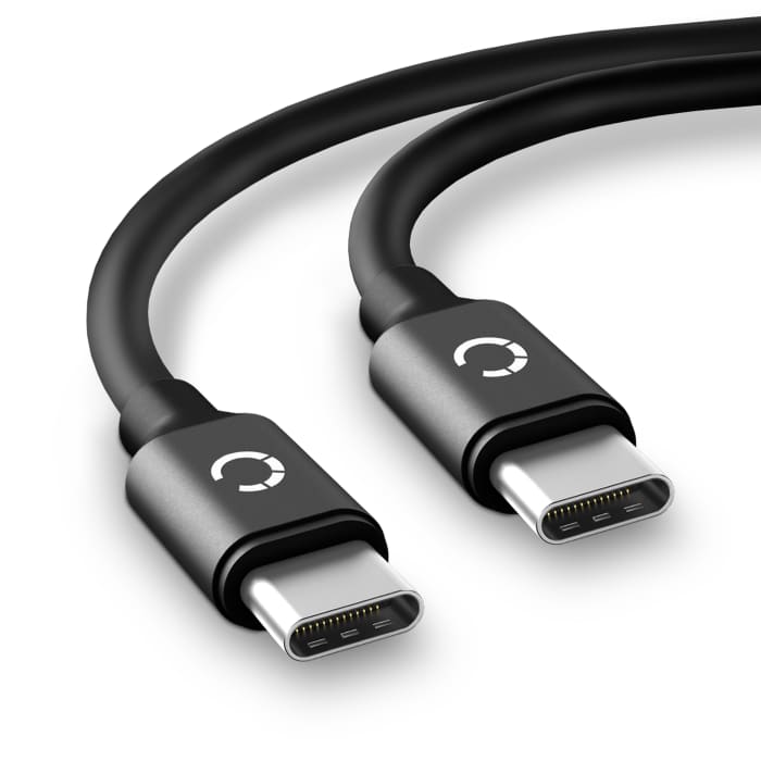 Cavo universale con connettore USB C Type C & USB C Type C cavetto di ricarica 3A e rapido trasferimento dati 5 GBit/s - USB 3.1 Gen 1 (USB 3.0), nero, per notebook, cellulari, tablet e altri dispositivi mobili