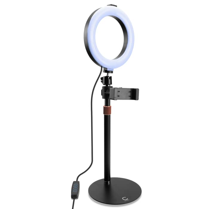 LED Video Ring Light for Makeup, Vlogging, Streaming & Video Calls from CELLONIC
