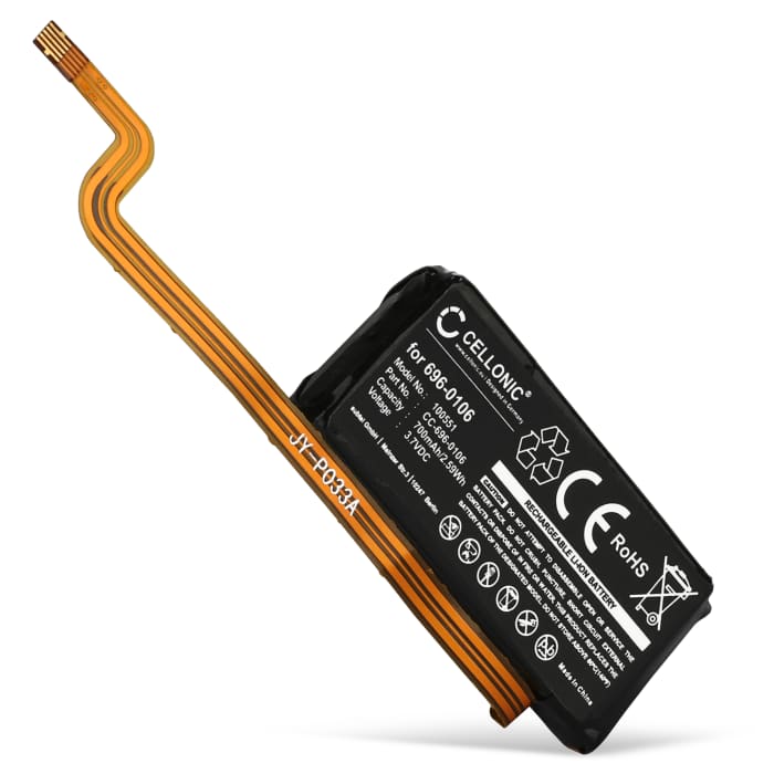 616-0232,696-0106 Battery Replacement for Apple iPod 5 A1136 (Video), iPod 5.5 A1136 (Video - MA448LL/A), iPod Classic 6. Gen. 160Gb - A1238 MP3 / MP4 Player - 700mAh 3.6V - 3.7V Lithium Ion