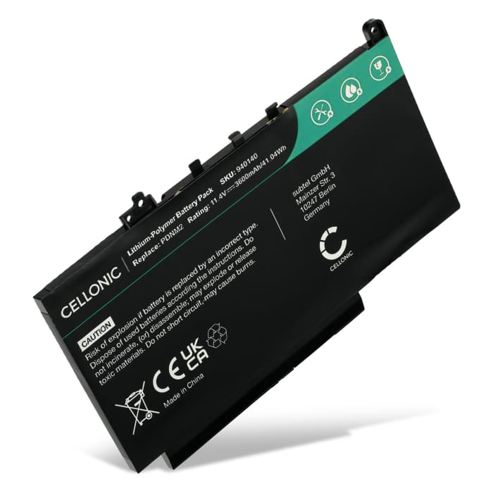 Batteria subtel 7CJRC per notebook Dell Latitude 12 E7270 / Latitude 12 E7470 Affidabile ricambio da 3600mAh Sostituzione ottimale per computer portatile laptop Dell
