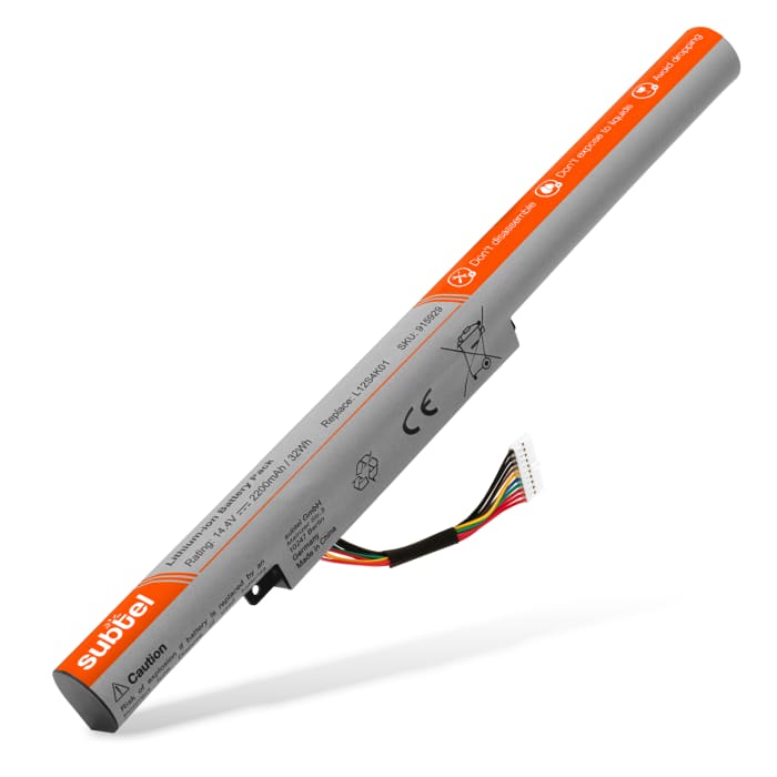 Batterij voor Lenovo IdeaPad P400 Touch, P500, P500 Touch, Z400, Z500, Z510 Laptop - 2200mAh 14.4V - 14.8V 