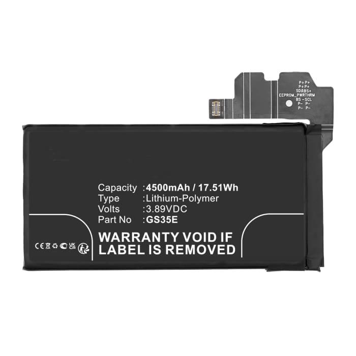 Battery GS35E for Google Pixel 8, G9BQD, GKWS6 - 4500mAh, 3.89 from CELLONIC