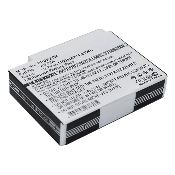 Batterij compatibel met PURE Flip 4GB / Flip UltraHD 8 GB / Cisco U32120 - ABT2W 1100mAh vervangende accu reservebatterij extra energie