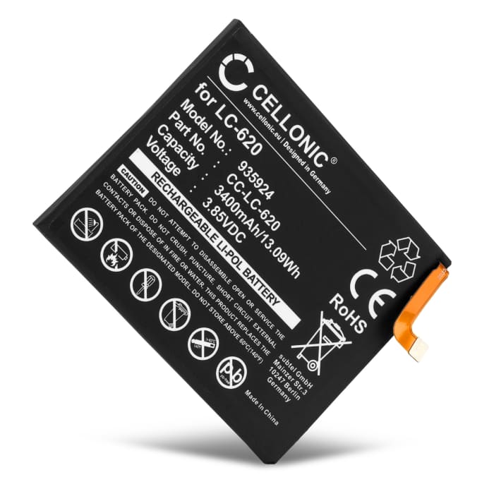 Batterij compatibel met Nokia 6.2 - LC-620 3400mAh vervangende accu reservebatterij extra energie