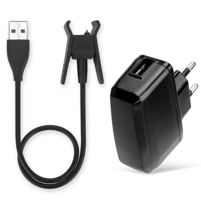 Oplader + USB Kabel compatibel met FitBit Alta smartwatch - 5W Adapter 1A Oplaadkabel Opladen horloge