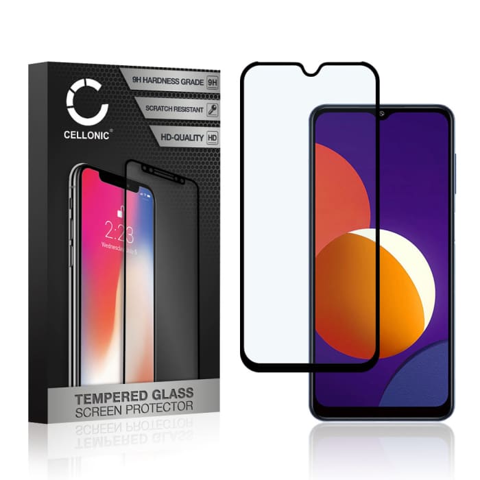 Vetro temperato CELLONIC® per Samsung Galaxy M12 (SM-M127), screen protector (3D Full Cover 9H 0,33mm Full Glue) nero Pellicola salva schermo per telefono cellulare smartphone