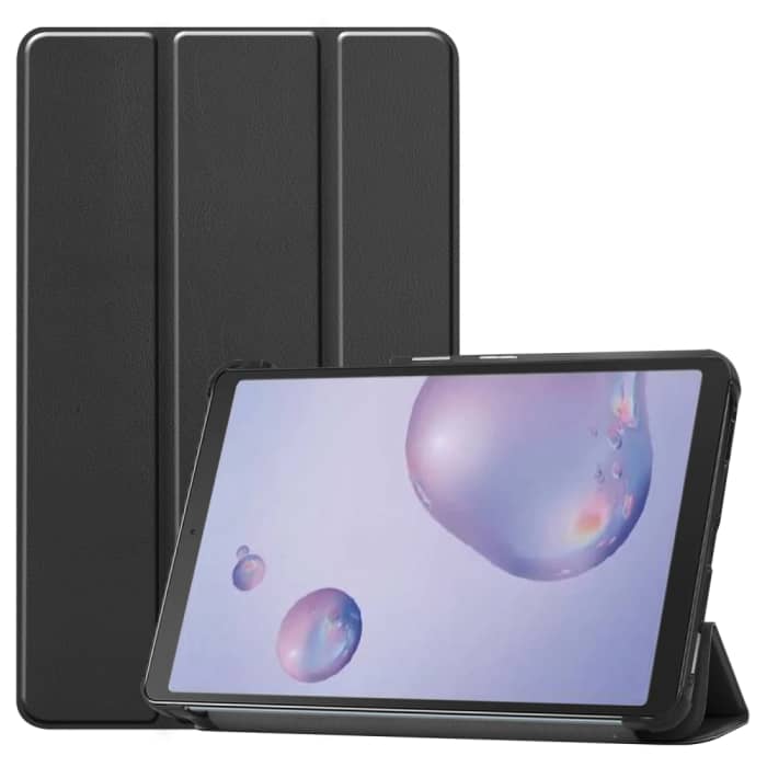 Flip Cover tablet hoes compatibel met Samsung SM-T307 Galaxy Tab A 8.4 (2020) tablethoes met bumper en standaard / standfunctie - Kunstleer zwart staande klaphoes bookstyle - touchscreen