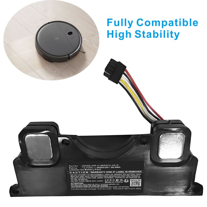 Battery for Electrolux EFP31312 EFR31223 Ultimatehome 300 Vacuum & Mop 2500mAh from CELLONIC