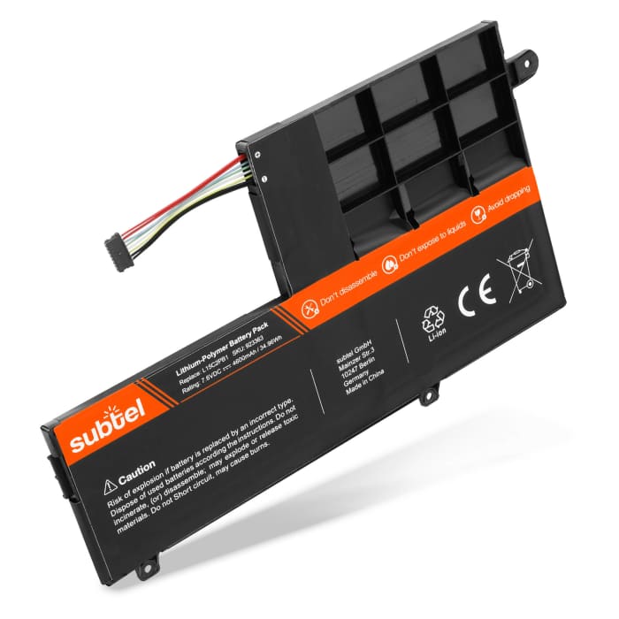 Batterij voor Lenovo Yoga 510-14AST, 510-14IKB, 510-14ISK, 510-15IKB, 510-15ISK, L15M2PB1, L15C2PB1 Laptop - 4600mAh 7.6V 