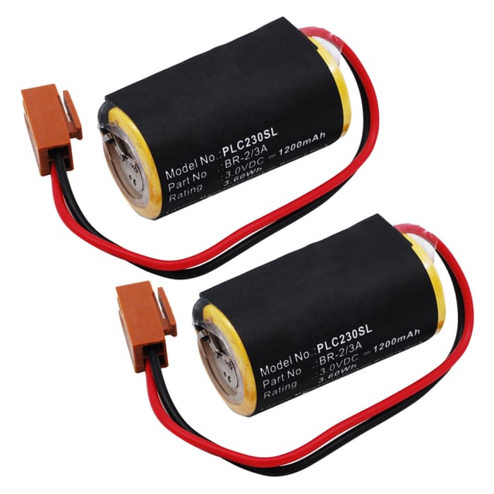 2x Batterij compatibel met Panasonic BR-2/3A, BR2/3AE2P, CR17335, CR17335-SE - 1200mAh vervangende accu reservebatterij extra energie