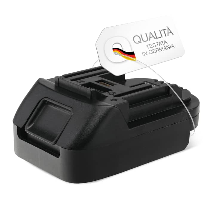 Convertitore adattatore di batteria Bosch 18V a Makita 18V ioni litio, Accessorio facile da portare, alta qualità e porte USB