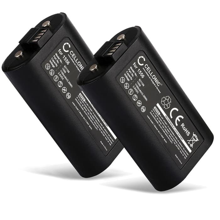 2x Bateria Microsoft 1556 1100mAh - , Batería recargable para consolas / mandos Microsoft Xbox Series X, Series S / One Controller