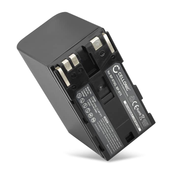 Batteria BP-970 BP-970G per fotocamera Canon G2000 G1000 XF100 XF105 XF300 XF305 XL1s XL1 XL2 XL-H1 XH-A1 EOS C100 Mark II C300 GL-2 Affidabile ricambio da 6600mAh, marca CELLONIC