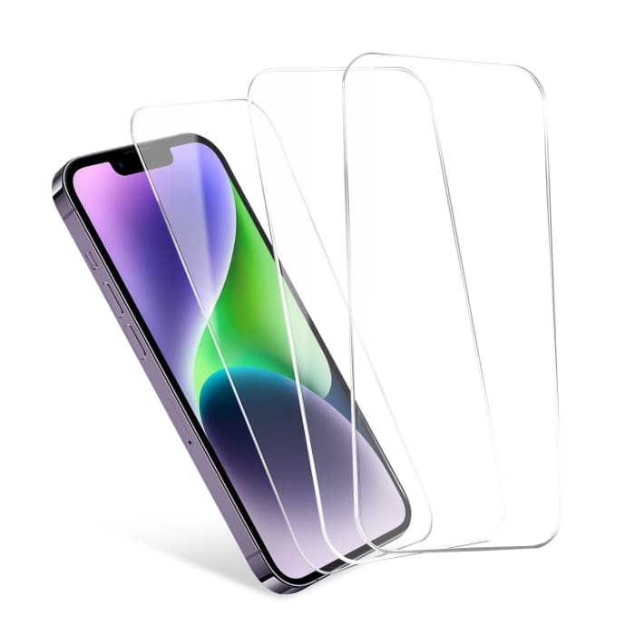 3x CELLONIC iPhone 14 skærmbeskytter - 6,1" telefonskærmcover 2,5D fuldlim ultratynd 9H hærdet glas beskyttende smartphone-skærmbeskyttelse