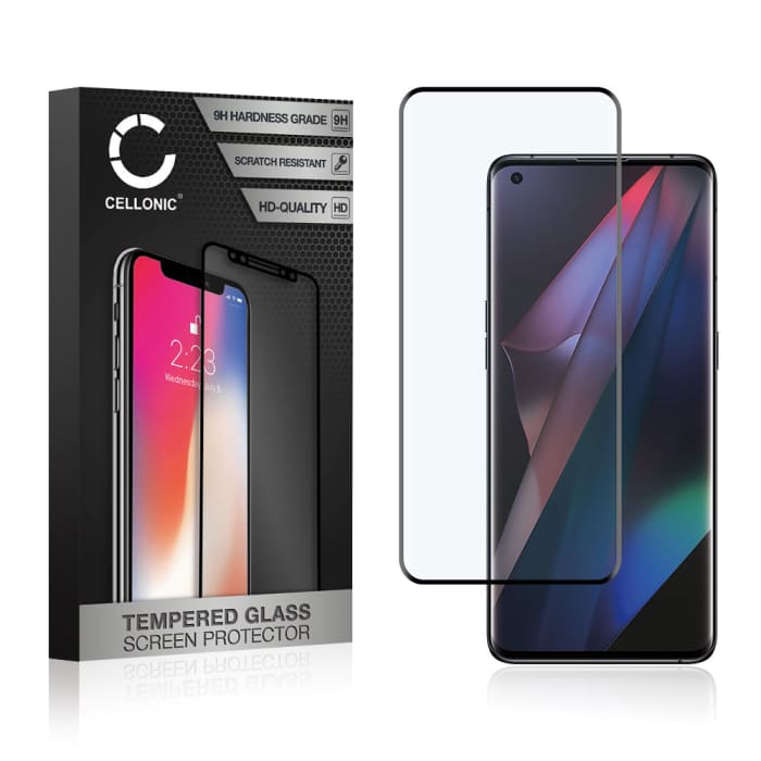 Screen Protector for Oppo Find X3 Pro Phone Screen Cover - 3D Full Cover 0,33mm Full Glue 9H Tempered Glass Smartphone Display Screen Guard Black