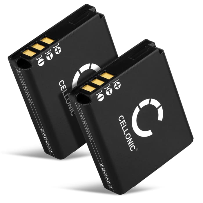 2x Batteria per Kodak PIXPRO SP360, PixPro SP360 4K, PlaySport Zx5, PIXPRO SP1, Orbit360 4K 1100mAh , marca CELLONIC, ricambi di lunga durata per macchine fotografiche e videocamere