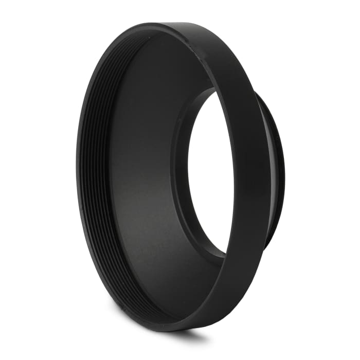 CELLONIC® Ø 46mm Wide Angle Lens Hood for Universal Ø 46mm Metal Screw-in Cylindrical / Round Sun Shade