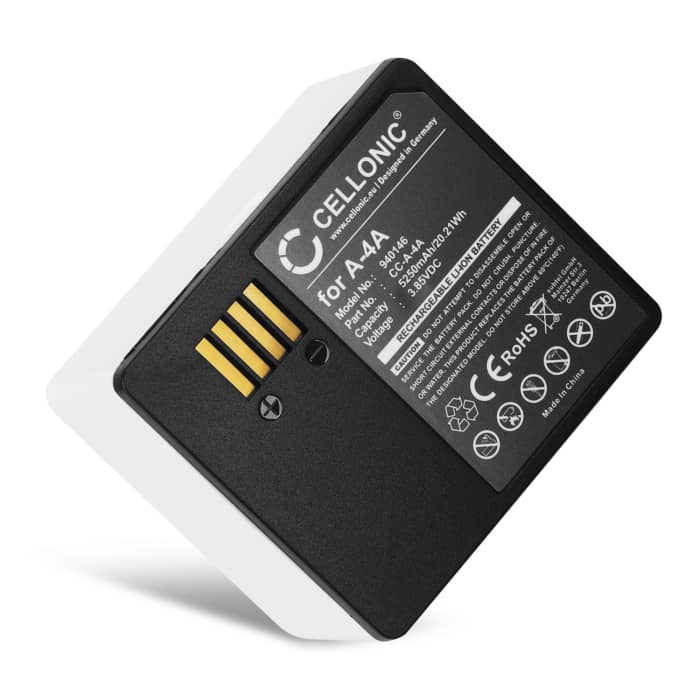Batteria sostitutiva A-4A per Arlo Pro 4 / Pro 3 (VMC4040P) / Ultra (VMC5040) / Ultra 2 / VMA5400 Affidabile pila CELLONIC da 5250mAh Lunga durata per la tua sicurezza