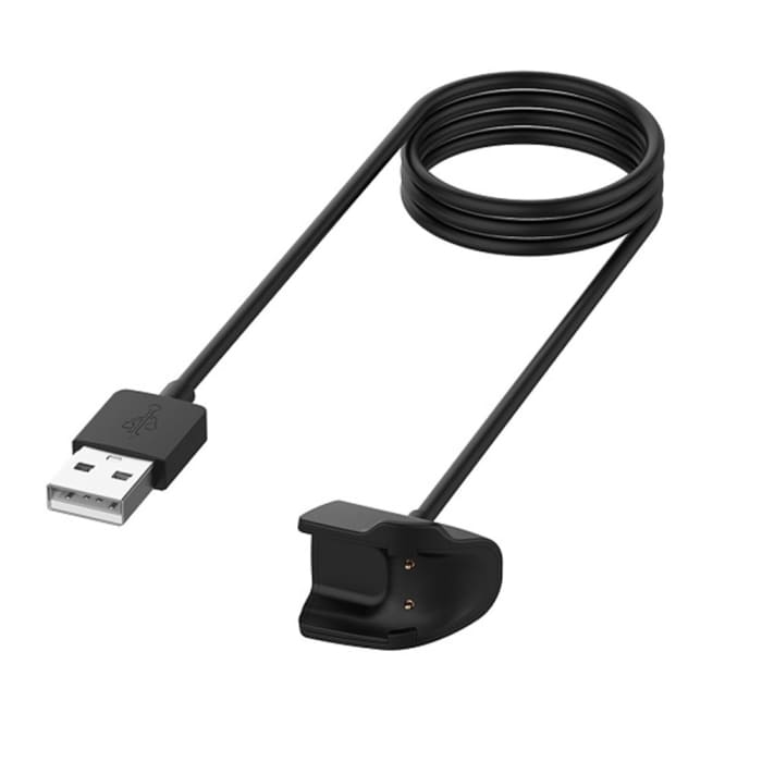 USB Kabel compatibel met Samsung Galaxy Fit e (SM-R375) - Oplaadkabel Laad Snoer Datakabel zwart smartwatch