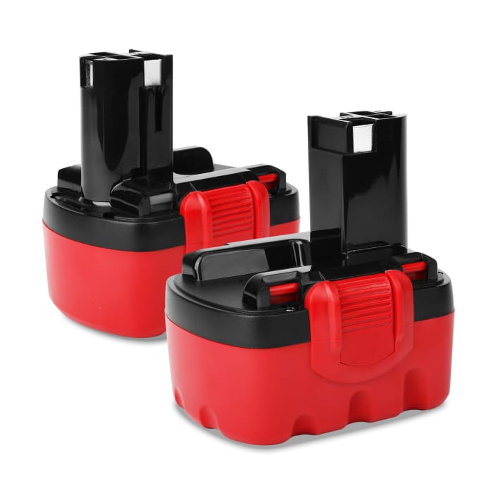 2x Batteria 2607335711, BAT140, 2607335685, 2607335686, 2607335432 per attrezzo Bosch PSR14.4, PSR 1440, ART26 Easytrim, PSR 14.4ve-2 Affidabile batteria di ricambio da 3Ah NiMH con ridotto effetto memoria per utensili Bosch