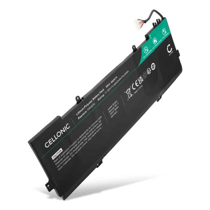 Batería HP para ordenador portátil HP Spectre x360 15, KB06XL, HSTNN-DB7R, 902401-2C1, 902499-855 6840mAh 11.55V  de CELLONIC