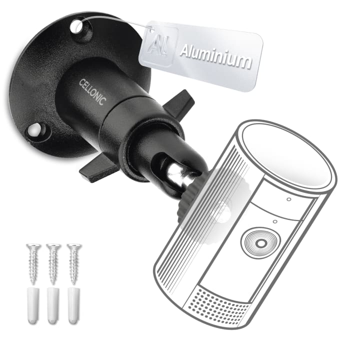 Camera Bracket Mount for Arlo, Blink, Eufy, Reolink, Wyze, Zumimall 1/4" Inch Thread 360° Swivel Ring Camera Mounting Bracket CCTV Security Spotlight Cam Mount - Indoor & Outdoor