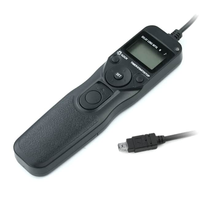 CELLONIC® Shutter Release Cable with Timer for Nikon CoolPix P1000 D3100 D3300 D5000 D5500 D5600 D7200 D7500 D90 Z 6 Z 7 MC-DC2 Intervalometer Camera Remote Control Shutter Release