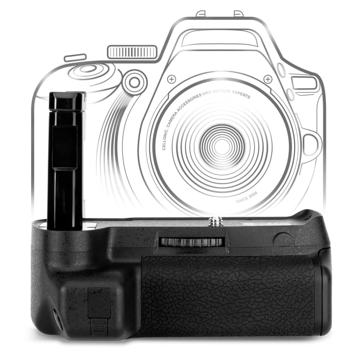 Impugnatura Battery Grip per fotocamera Nikon D3400 camera grip EN-EL14 accessorio multifunzione per fotografia verticale, 185 grammi