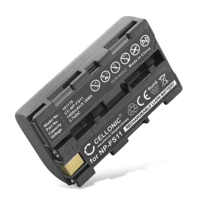 NP-FS11 accu voor Sony CCD-CR1 Ruvi Cyber-shot DSC-F505 F55 DSC-P1 P20 P30 P50 DCR-PC1 PC2 PC3 PC4 PC5 DCR-TRV1VE - 1400mAh vervangende accu voor camera