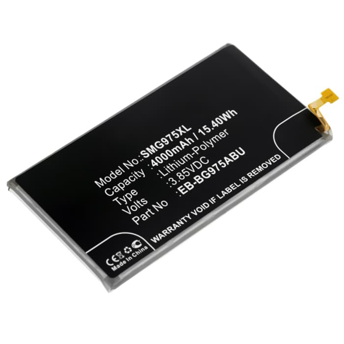 Batterij compatibel met Samsung Galaxy S10 Plus (SM-G975) - EB-BG975ABU 4000mAh vervangende accu reservebatterij extra energie