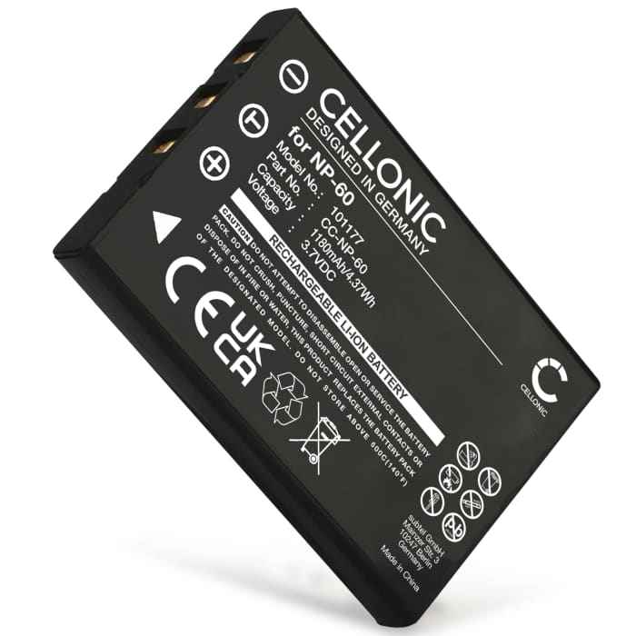 Battery for Fuji FinePix M603, FinePix F401, FinePix F410, FinePix F601, NP-60 1180mAh from CELLONIC