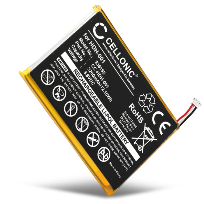 CELLONIC HDH-001, HDH-002,HDH-003, HDH-A-BPHAT-C0 Batteri för Nintendo Switch Lite gamingkonsol, spelkonsol & handenhet - 3200mAh ersättningsbatteri , konsolbatteri