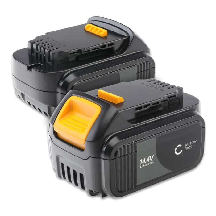 2x Batterij compatibel met Dewalt DCR020, DCR027, DCV82, DCR017,DCD730, DCR019 - DCB142,DCB141, DCB140 4Ah vervangende accu reservebatterij extra energie