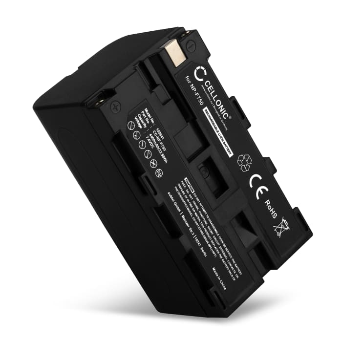 Batteria NP-F970 F96 NP-F550 F570 F750 F770 F330 per fotocamera Sony HXR-MC2500 HXR-NX100 NX5 HDR-FX1 FX7 FX1000 DSR-PD150 PD170 NEX-FS700r Affidabile ricambio da 4400mAh, marca CELLONIC®