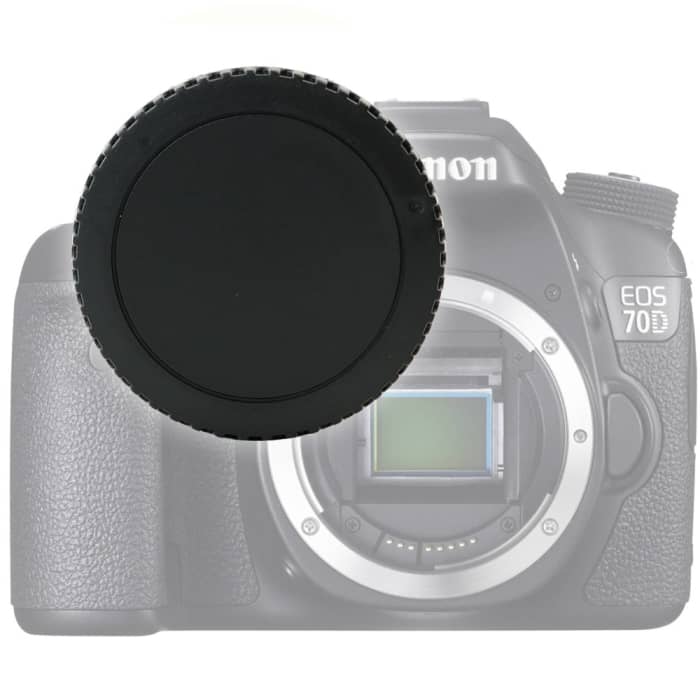 Camera Body Cap / Behuizingsdeksel voor Canon EOS 70D, EOS 7D, EOS 6D, EOS 700D, EOS 100D.., EOS Rebel (Canon RF-3), Bajonet Dop, Cover, Beschermkap Canon EF, EF-S Mount