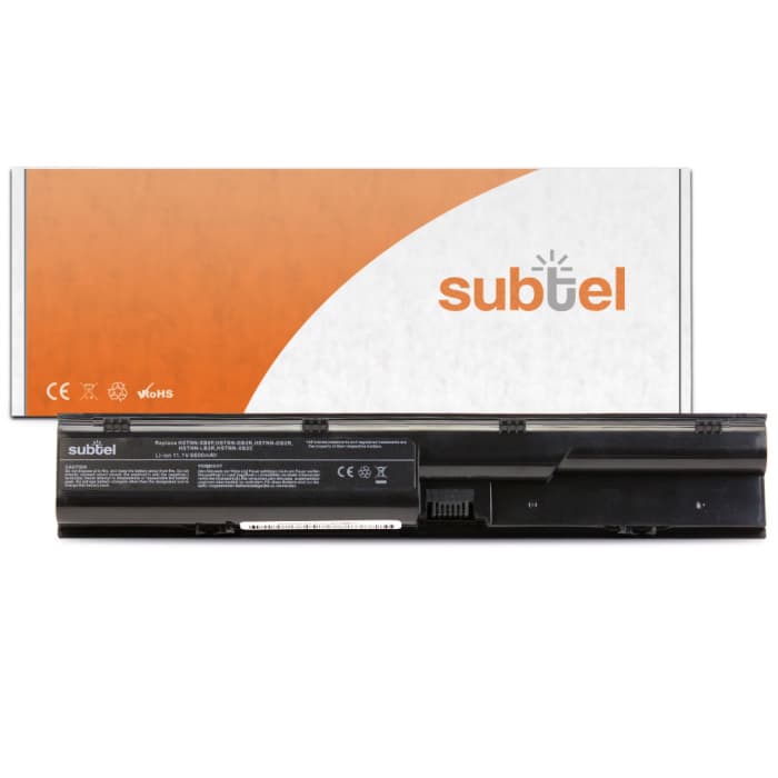 Batteria subtel® PR09 per notebook HP ProBook 4330s 4331s 4430s 4431s 4435s 4436s 4440s 4441s 4445s Affidabile ricambio da 6600mAh Sostituzione ottimale per computer portatile laptop HP