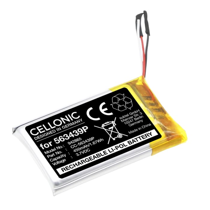 Batterij voor Microsoft Surface Headphones 2 450mAh van CELLONIC