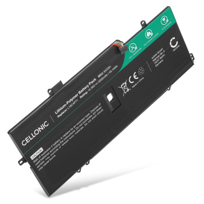 Batteria per portatile Lenovo Thinkpad X1 Carbon Gen 7, ThinkPad X1 Carbon Gen 8, ThinkPad X1 Yoga Gen 5 ricambio per laptop 3200mAh 15.36V